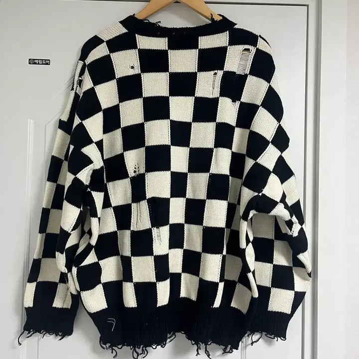 [BUNJANG] R13 Checkered Knit M / R13 체커보드 니트 M