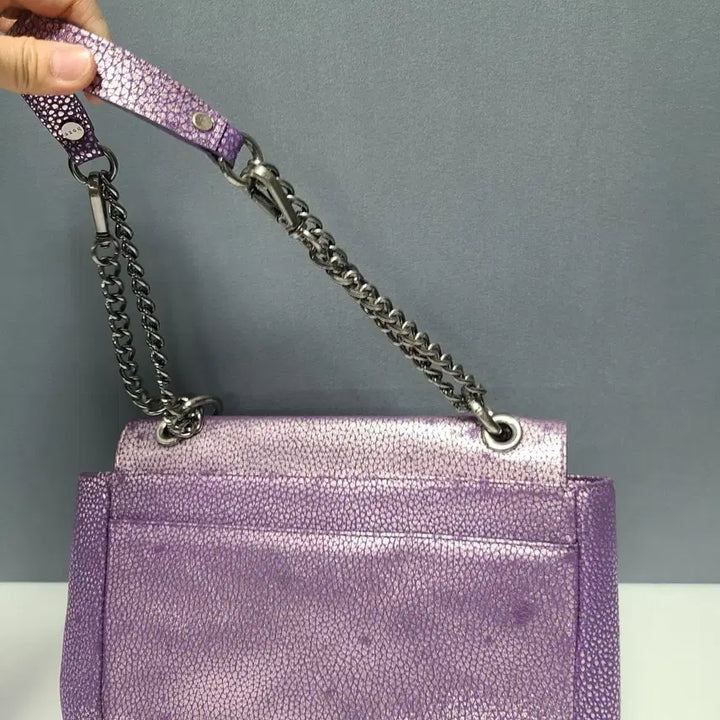 [BUNJANG] Hoze Leather Chain Shoulder Bag / 호제 소가죽 체인 숄더백 ㅡ0113