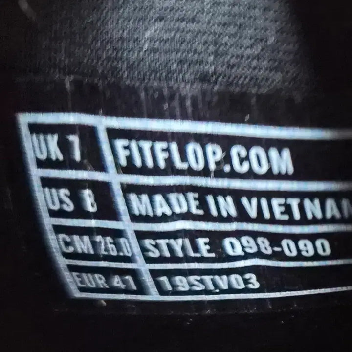 [SOLD OUT] 핏플랍 남성 가죽 스니커즈 블랙 260