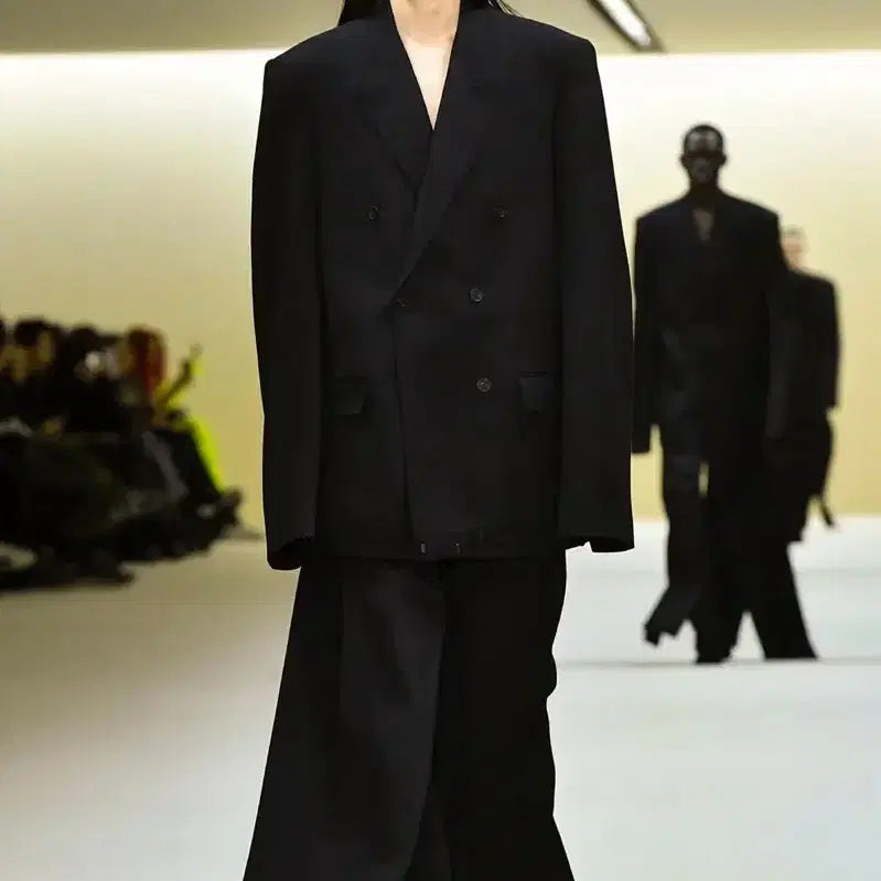 [BUNJANG] Balenciaga Double Front Tailored Pants Black / 발렌시아가 더블 프론트 테일러드 팬츠 블랙