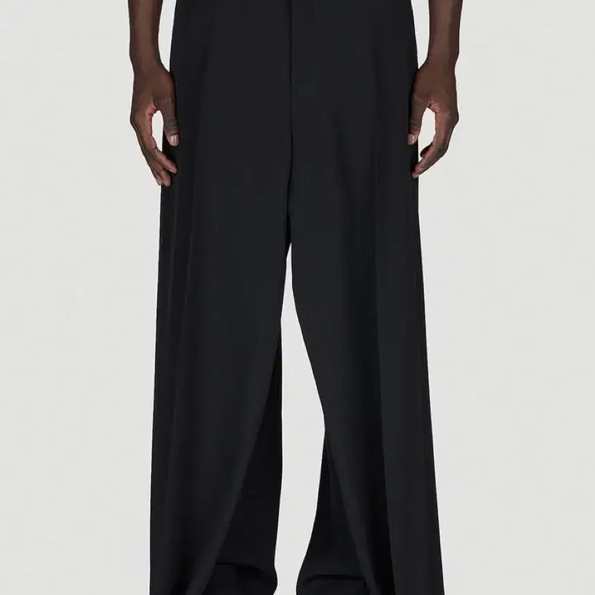 [BUNJANG] Balenciaga Double Front Tailored Pants Black / 발렌시아가 더블 프론트 테일러드 팬츠 블랙