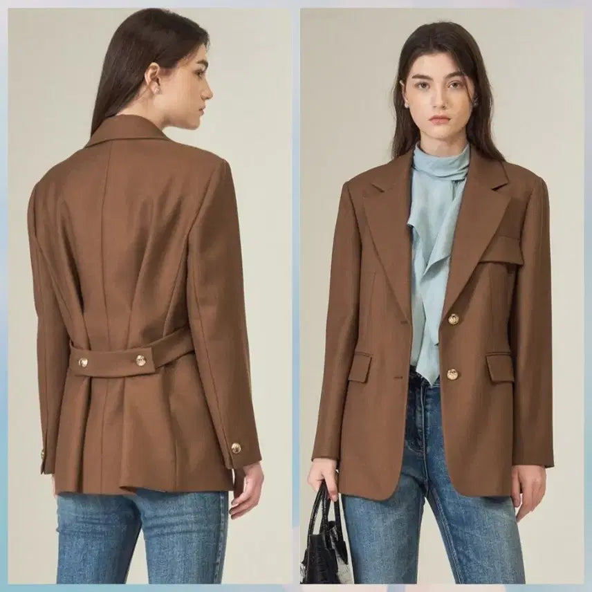 [BUNJANG] OBZEE Jacket (Brown, Size 82) / 한섬 OBZEE오브제 쟈켓