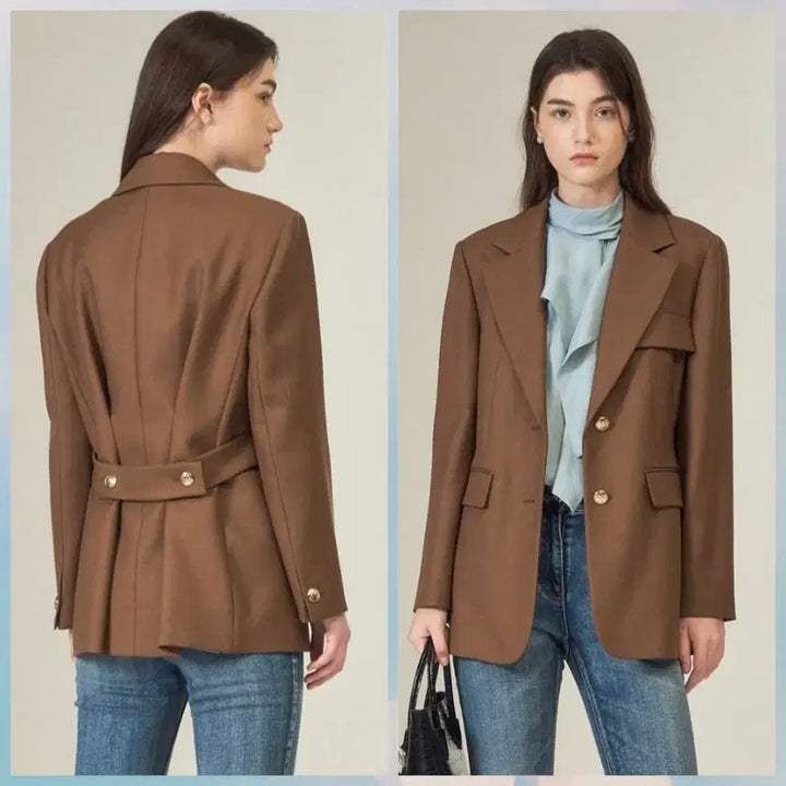 [BUNJANG] OBZEE Jacket (Brown, Size 82) / 한섬 OBZEE오브제 쟈켓