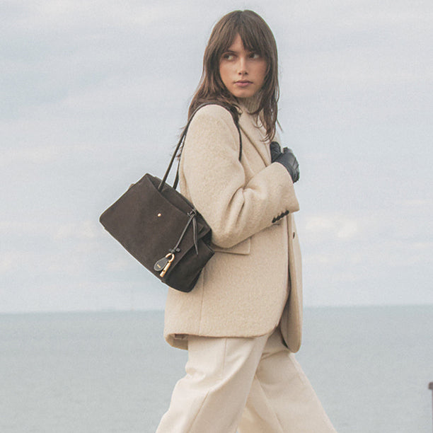 [BUNJANG] Dufaut Sagnon Suede Shoulder Bag / 듀푸아 정가289,000 삭마뇽 스웨이드 숄더백