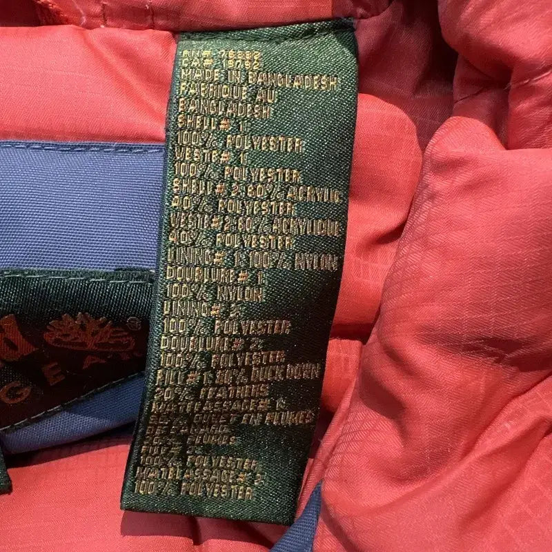 [BUNJANG] Timberland Hooded Padded Jacket Gray / [XS/85~95] 팀버랜드 후드 패딩 자켓 그레이