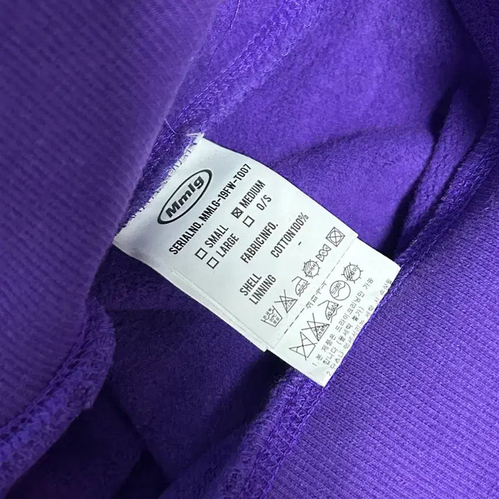 [BUNJANG] 87mm Mmlg Hoodie Purple / Mmlg 87mm 후드 M