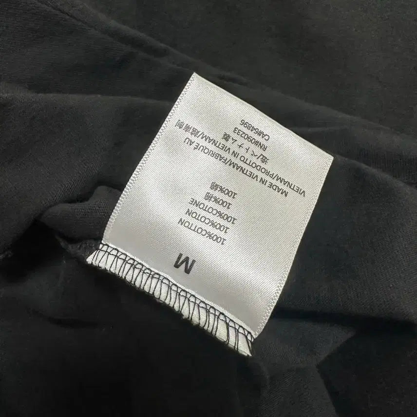 [BUNJANG] Pgod Essential Back Logo Long Sleeve Black M Size / 피오갓 에센셜 백로고 롱슬리브 블랙 M사이즈