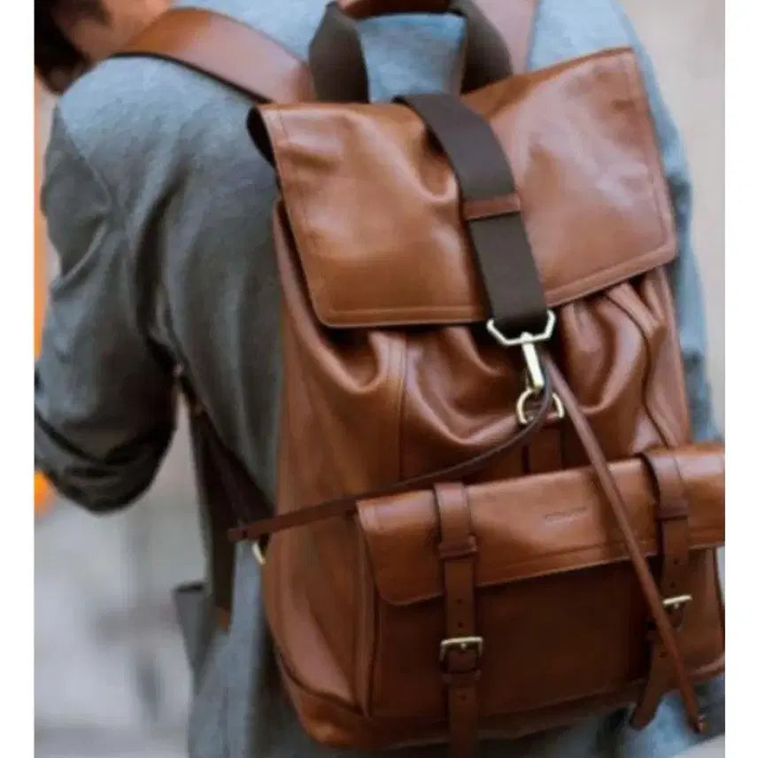 [BUNJANG] Coach Bleeker Leather Backpack / 코치 블리커 가죽 백팩