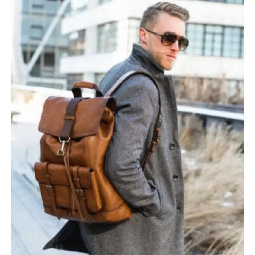 [BUNJANG] Coach Bleeker Leather Backpack / 코치 블리커 가죽 백팩