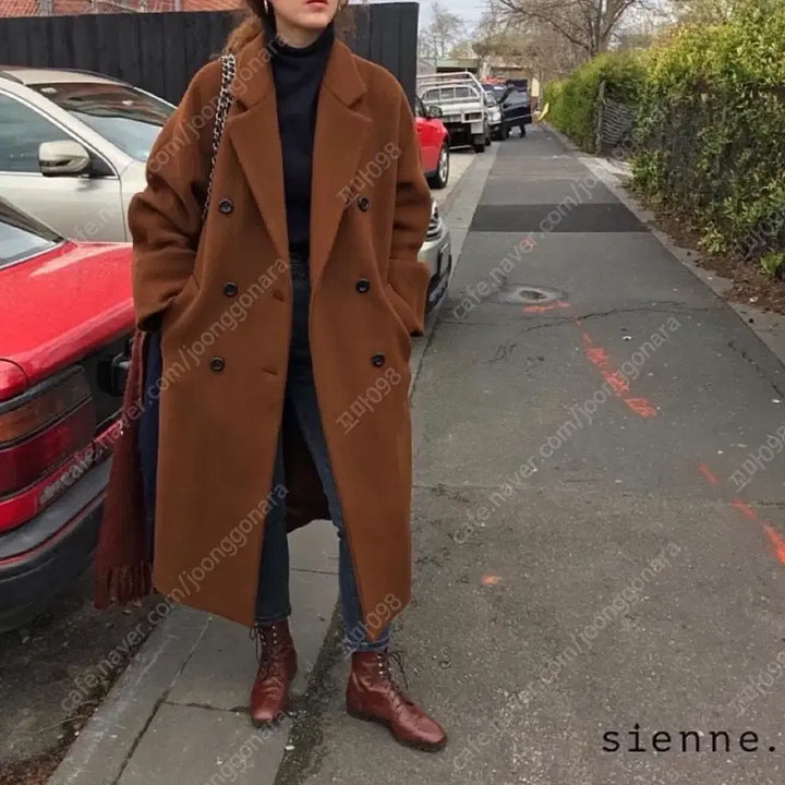 [BUNJANG] Sienne Wool 100% Double Button Coat / 시엔느 울100코트