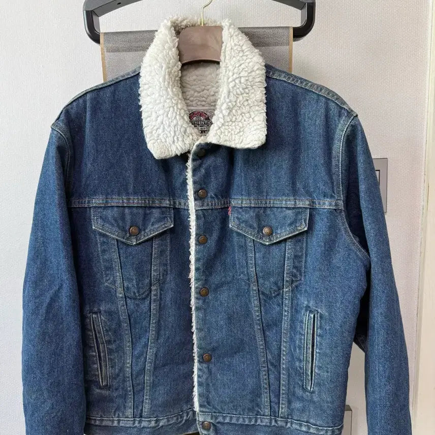 [BUNJANG] Levi's Denim Sherpa Jacket / 90s LEVIS 데님 쉐르파 자켓 42