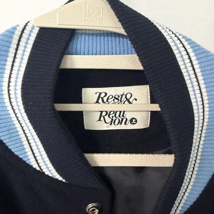 [BUNJANG] Rest & Recreation Varsity Jacket (Navy) / 레스트앤레크레이션 바시티 (네이비)