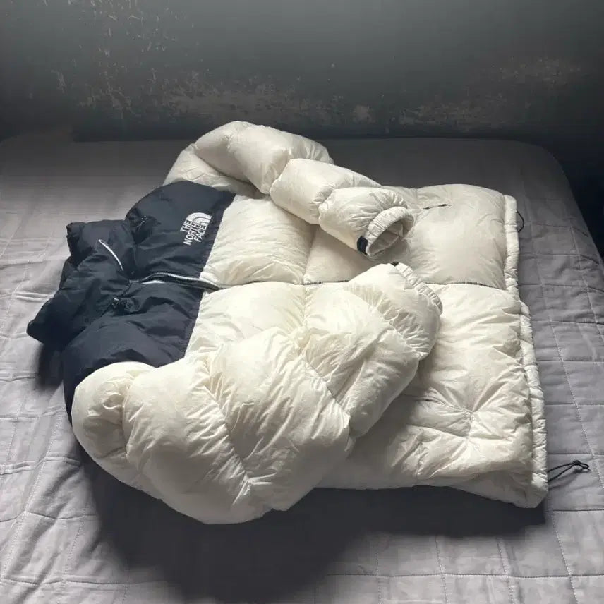 [BUNJANG] The North Face Nuptse Short Padded Jacket White XL / 노스페이스 눕시 숏패딩 화이트 XL