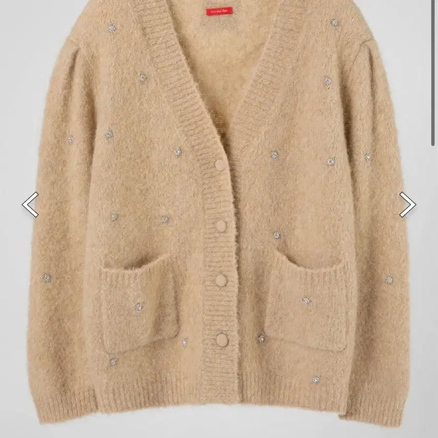 [BUNJANG] Overdue Flare Alpaca Cardigan Beige / 오버듀플레어 쥬얼 알파카 가디건 베이지