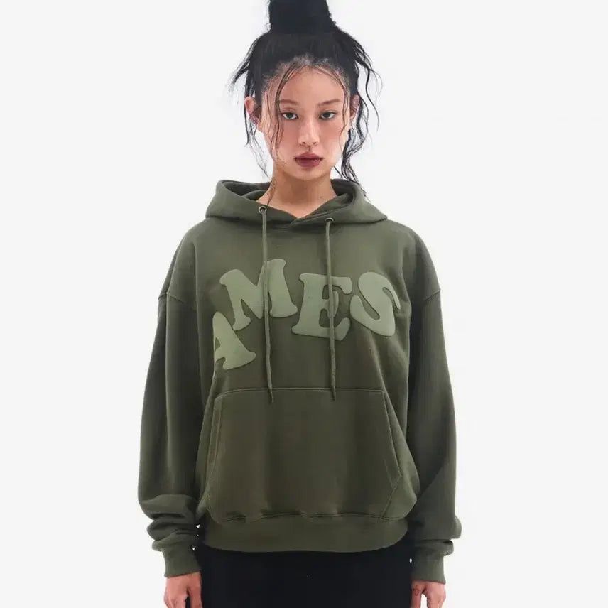 [SOLD OUT] 아메스 ames 월드와이드 후드티 카키 M