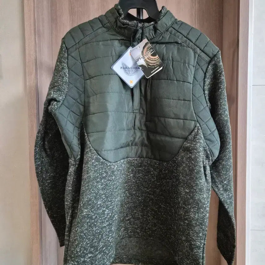 [BUNJANG] PARAGONA Quarter Zip Sweater Green XL / (새상품)PARAGONA 쿼터 지퍼 스웨터 그린 XL