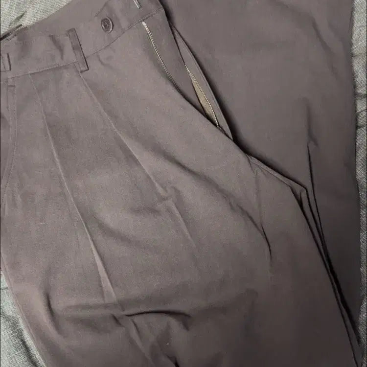 [BUNJANG] Knowun Wide Chino Brown Trousers / 노운 와이드 치노 브라운2