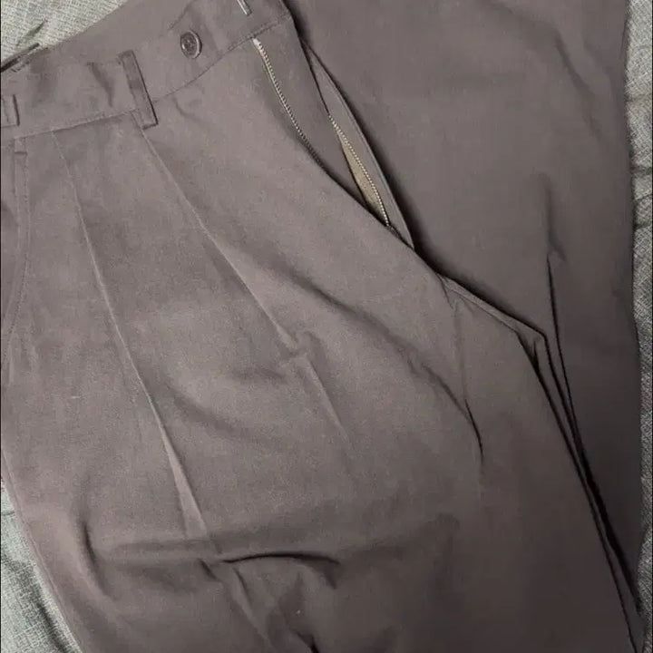 [BUNJANG] Knowun Wide Chino Brown Trousers / 노운 와이드 치노 브라운2