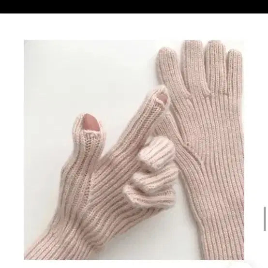 [BUNJANG] NCT Knit Finger Gloves / 니트 핑거 장갑