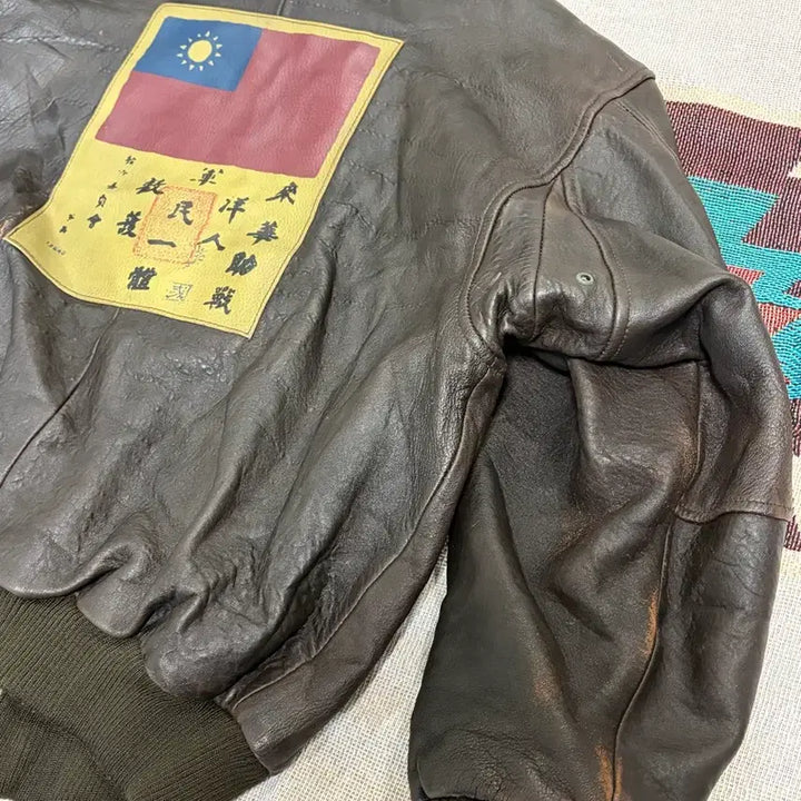 [BUNJANG] Bugle Boy A2 Leather Jacket / 80~90s 버글보이 A2 레더자켓 /bugleboy airjacket
