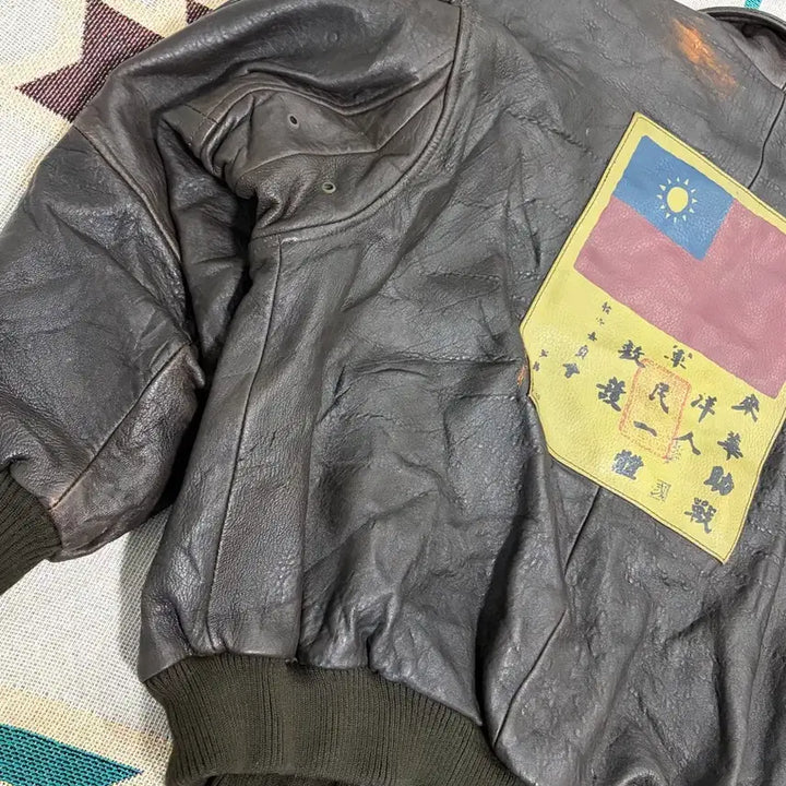 [BUNJANG] Bugle Boy A2 Leather Jacket / 80~90s 버글보이 A2 레더자켓 /bugleboy airjacket