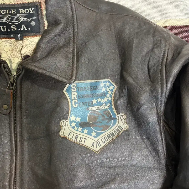 [BUNJANG] Bugle Boy A2 Leather Jacket / 80~90s 버글보이 A2 레더자켓 /bugleboy airjacket