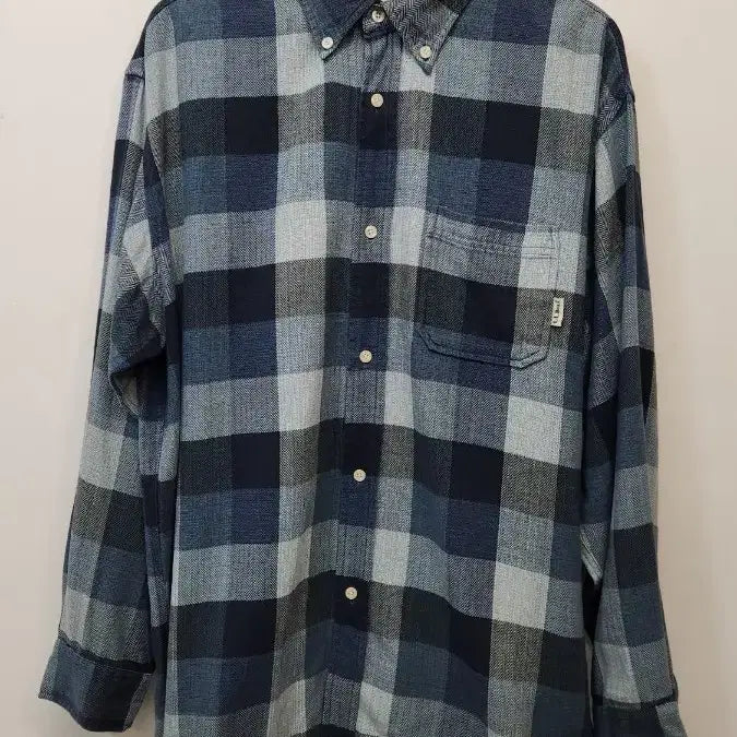[BUNJANG] LL Bean Checkered Collar Shirt / 엘엘빈 체크카라셔츠