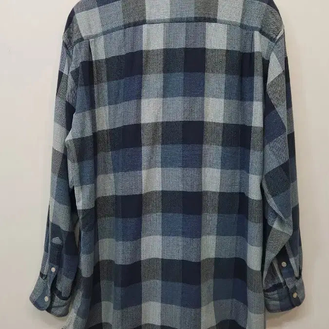 [BUNJANG] LL Bean Checkered Collar Shirt / 엘엘빈 체크카라셔츠
