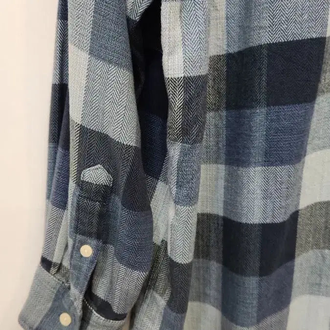 [BUNJANG] LL Bean Checkered Collar Shirt / 엘엘빈 체크카라셔츠