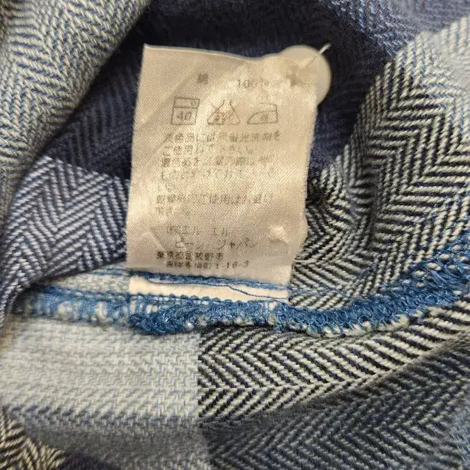 [BUNJANG] LL Bean Checkered Collar Shirt / 엘엘빈 체크카라셔츠