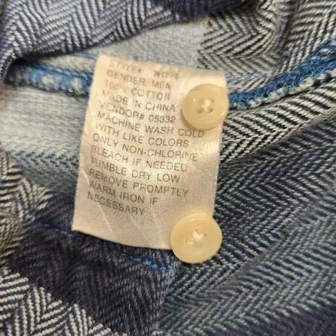 [BUNJANG] LL Bean Checkered Collar Shirt / 엘엘빈 체크카라셔츠