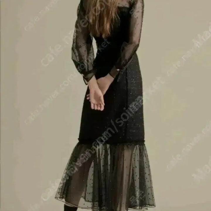 [SOLD OUT] (새상품) 한섬 오브제 시스루 트위드 원피스(이하늬 원피스)