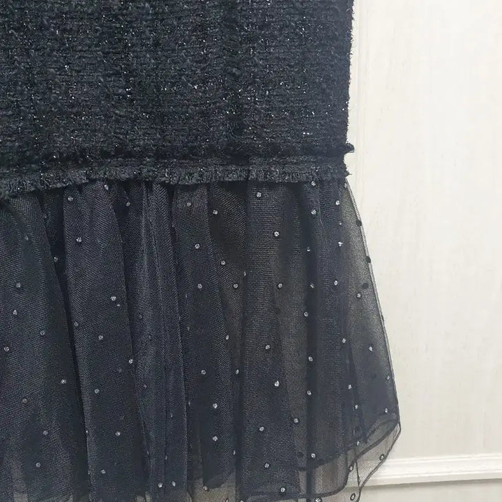 [SOLD OUT] (새상품) 한섬 오브제 시스루 트위드 원피스(이하늬 원피스)