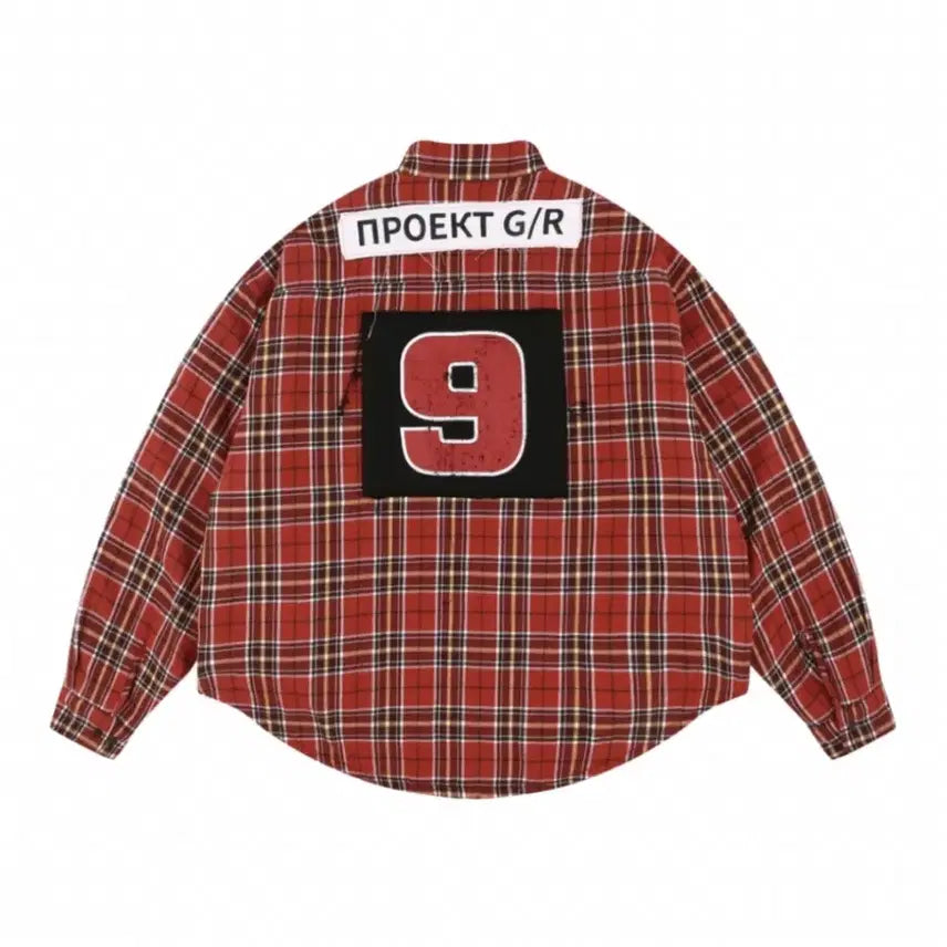 [BUNJANG] Project GR Padded Check Shirt Jacket / [1] 프로젝트gr 패디드 체크 셔츠 자켓