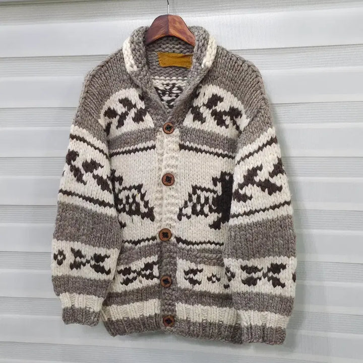 [BUNJANG] Vintage Cowichan Wool Sweater / 빈티지 코위찬 스웨터- 우먼프리