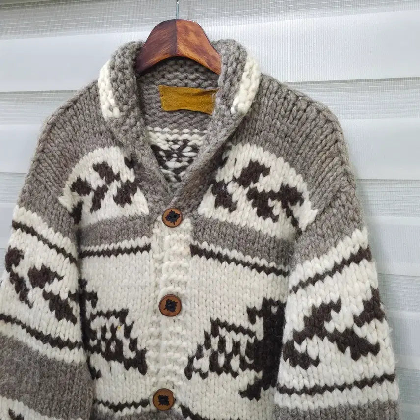 [BUNJANG] Vintage Cowichan Wool Sweater / 빈티지 코위찬 스웨터- 우먼프리