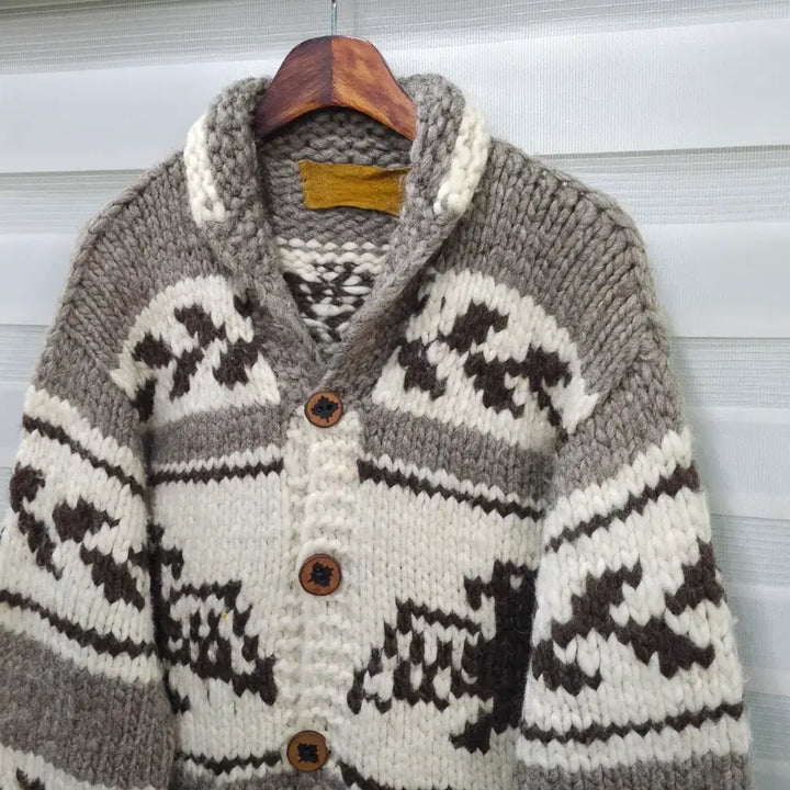 [BUNJANG] Vintage Cowichan Wool Sweater / 빈티지 코위찬 스웨터- 우먼프리