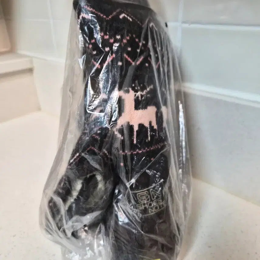 [BUNJANG] Brown Knit Winter Boots 235mm / (새상품)브라운 여성 니트 털 부츠 235mm