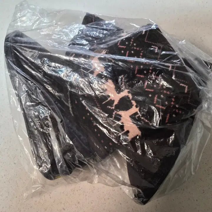 [BUNJANG] Brown Knit Winter Boots 235mm / (새상품)브라운 여성 니트 털 부츠 235mm