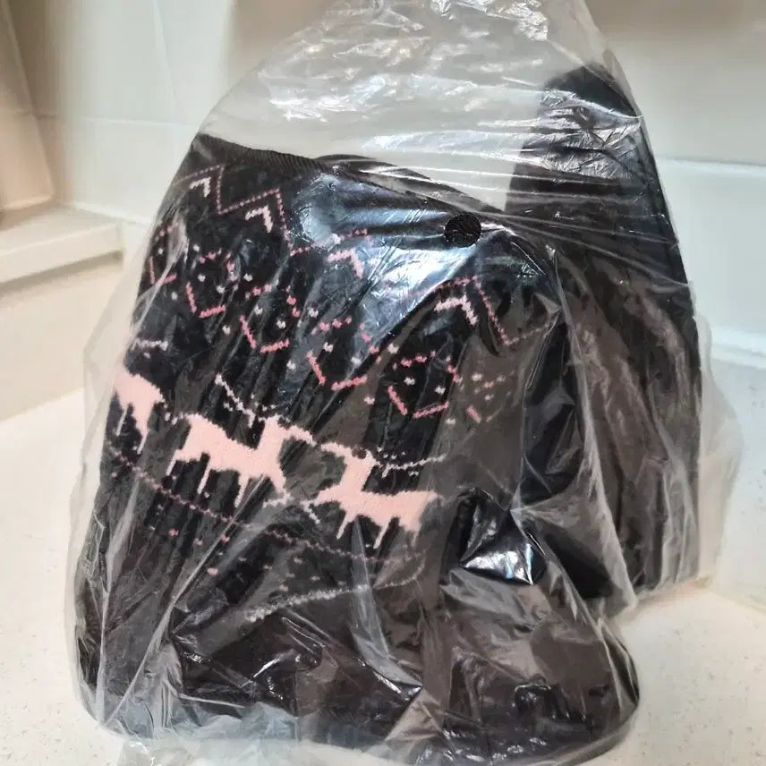 [BUNJANG] Brown Knit Winter Boots 235mm / (새상품)브라운 여성 니트 털 부츠 235mm