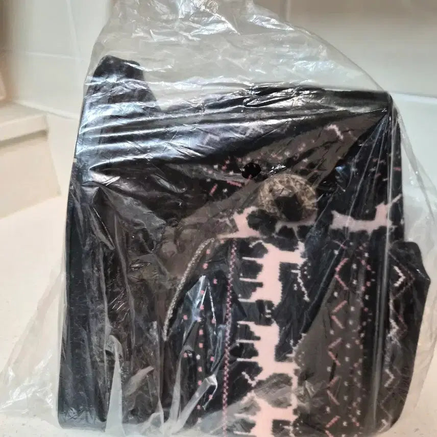 [BUNJANG] Brown Knit Winter Boots 235mm / (새상품)브라운 여성 니트 털 부츠 235mm