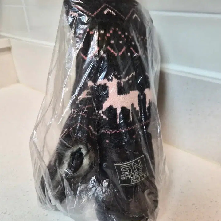 [BUNJANG] Brown Knit Winter Boots 235mm / (새상품)브라운 여성 니트 털 부츠 235mm