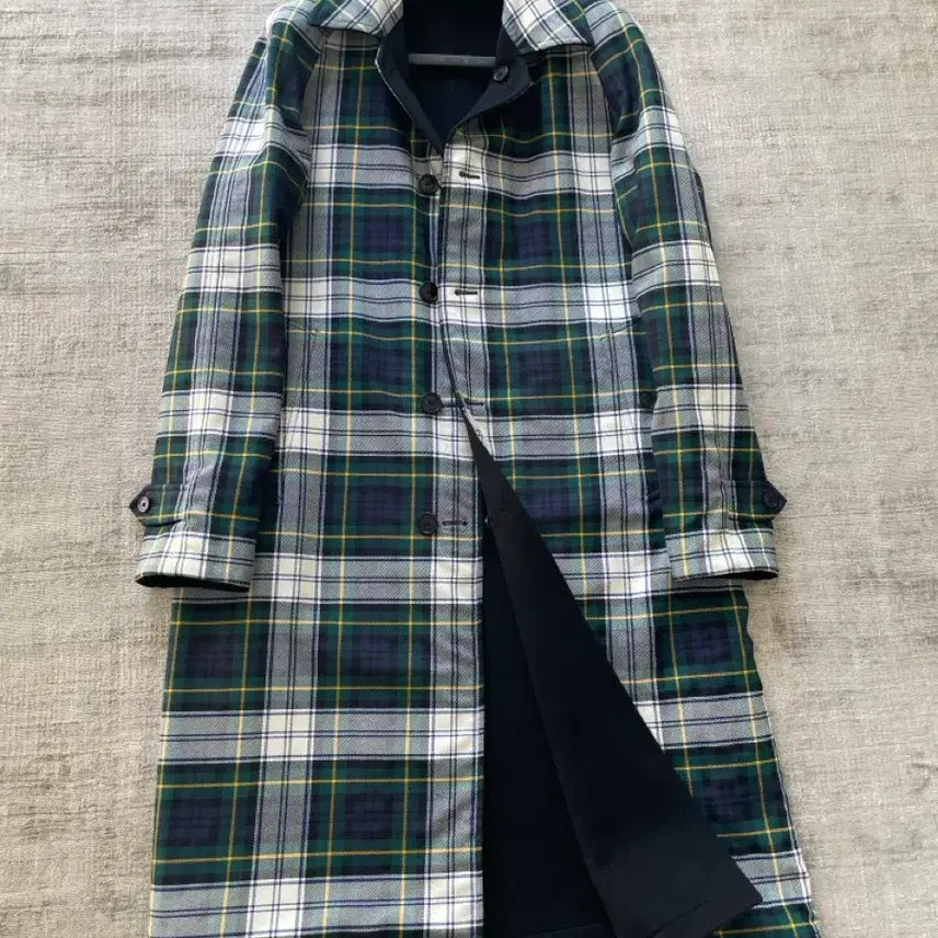 [BUNJANG] Burberry Cashmere Reversible Balmacaan Coat / 버버리 최고가 캐시미어 100% 리버서블 발마칸 코트 italy made