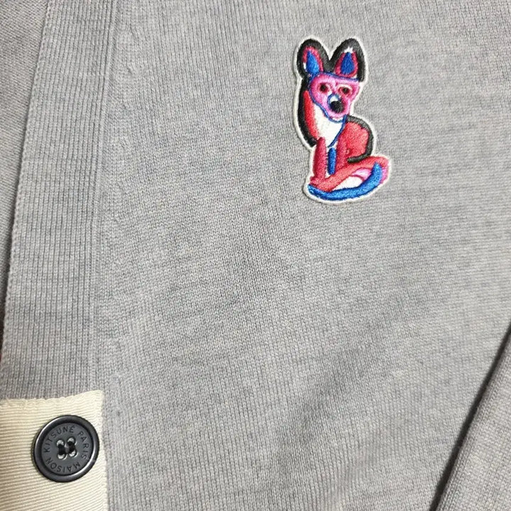 [BUNJANG] Maison Kitsune Acid Fox Patch Cardigan / 정품 메종키츠네 가디건