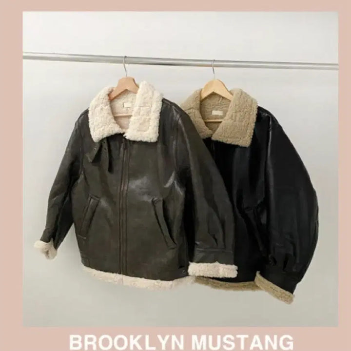 [BUNJANG] Brooklyn Faux Shearling Jacket / 브루클린 무스탕 자켓