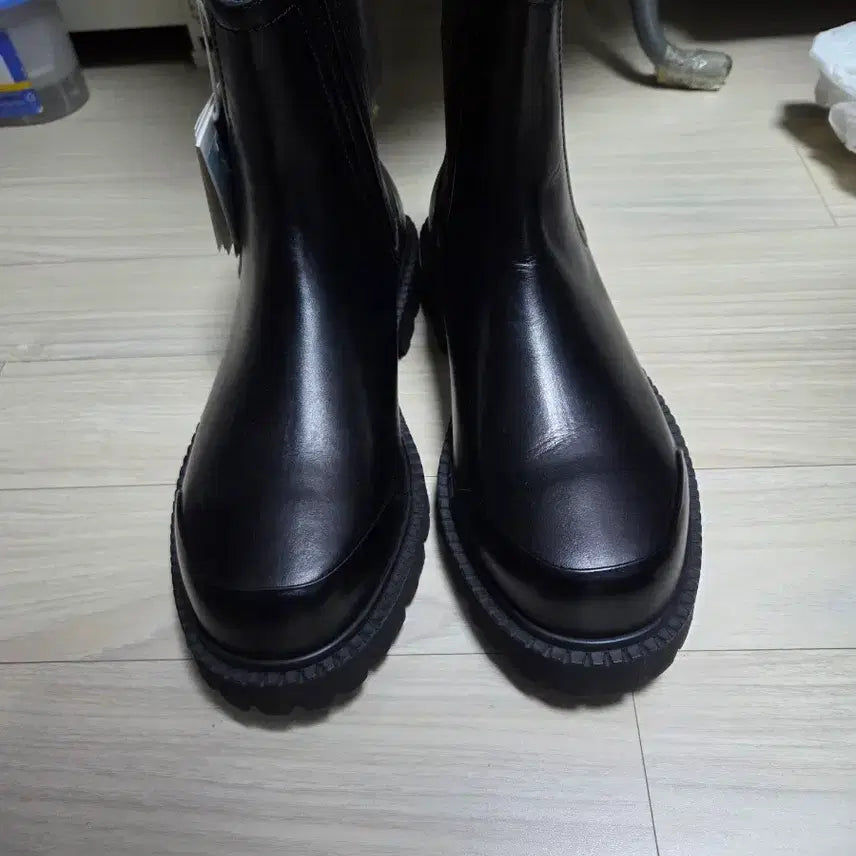 [BUNJANG] Time Homme Leather Ankle Boots (Black, Size 270) / 타임옴므 정품 소가죽 앵클부츠 블랙 270사이즈