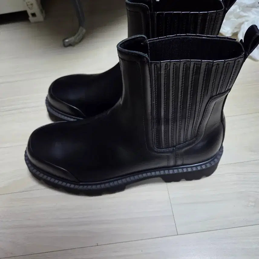 [BUNJANG] Time Homme Leather Ankle Boots (Black, Size 270) / 타임옴므 정품 소가죽 앵클부츠 블랙 270사이즈