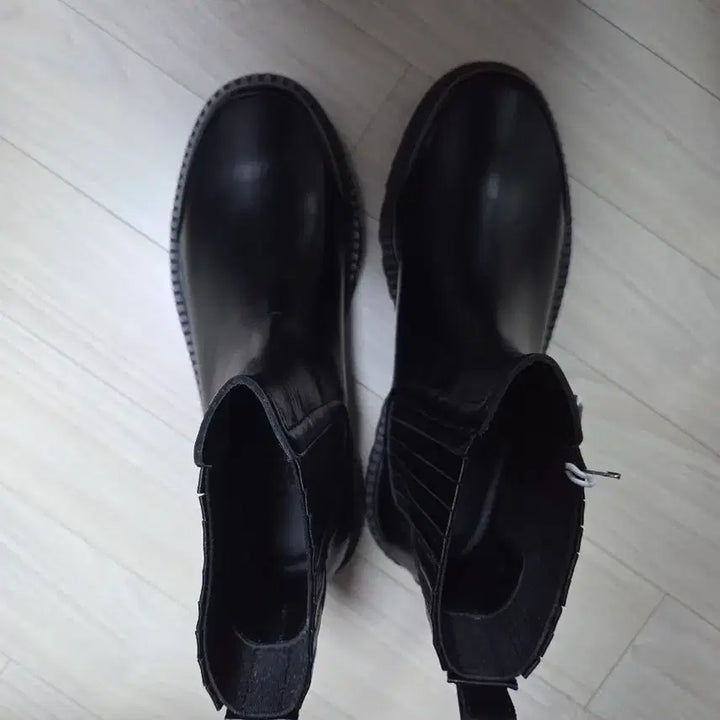 [BUNJANG] Time Homme Leather Ankle Boots (Black, Size 270) / 타임옴므 정품 소가죽 앵클부츠 블랙 270사이즈