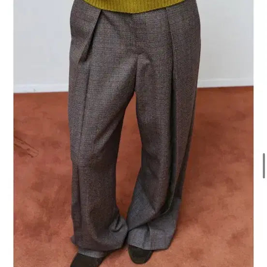 [BUNJANG] Moonbyul Casey Low Rise Slacks / 문달 casey low rise slacks in check