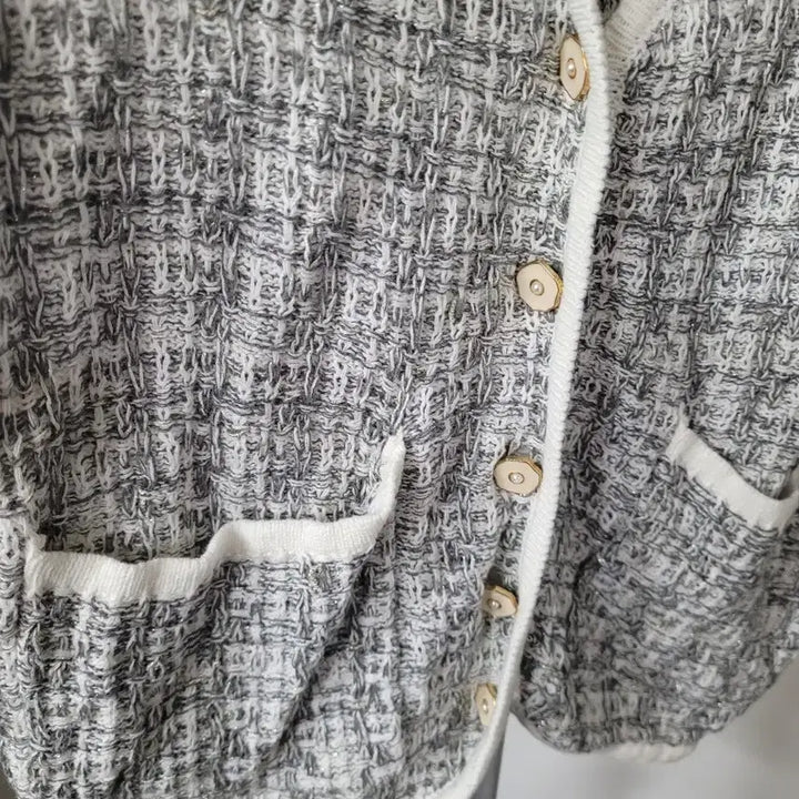 [BUNJANG] NAIN Tweed Short Sleeve Cardigan / NAIN 트위드 반팔 가디건
